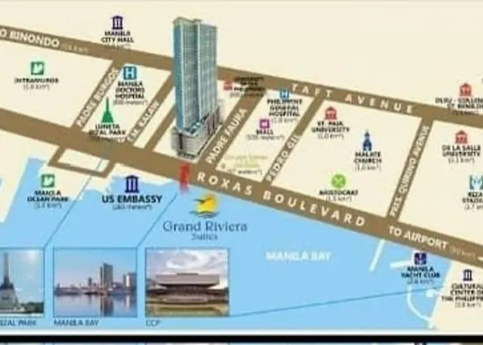 Apartment Grand Riviera Suites2 @ Us Embassy/freepool/wi-fi *